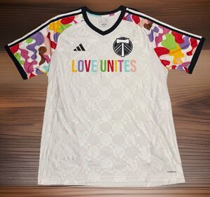 Portland Timbers adidas Love Unites Pride Pre-Match Jersey Shirt Size XL NWT